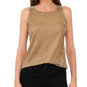 Steve Madden Shimmering Gold Tank Top